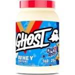 GHOST Whey Protein Powder, Chips Ahoy - 2LB Tub, 25G of Protein - Chocolate Chip Cookie Flavored Isolate, Concentrate & Hydrolyzed Whey Protein Blend