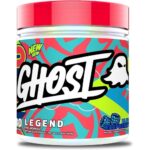 GHOST Legend V4 Pre-Workout Powder, Blue Raspberry - 30 Servings – Pre-Workout for Men & Women with Choline, L-Citrulline, & Beta Alanine for Energy & Focus