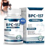 BPC 157 Peptide Capsules Pro-High Potency BPC-157 for Muscle & Workout Recovery for Faster Recovery and Gut Healing,New Protective Compound,Gluten Free Supplement,1000 Mcg,60 Capsules