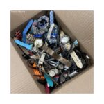 7.5LB Box Assorted Watches Wristwatches NOT TESTED AS IS 11x8x6" Box