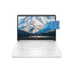 HP 14 Laptop, Intel Celeron N4020, 4 GB RAM, 64 GB Storage, 14-inch Micro-edge HD Display, Windows 11 Home, Thin & Portable, 4K Graphics, One Year of Microsoft 365 (14-dq0040nr, Snowflake White)