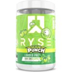 Ryse Loaded Pre Workout Powder Supplement for Men & Women | Pumps, Energy, Focus | Beta Alanine + Citrulline | 390mg Caffeine | 30 Servings (Sour Punch Green Apple)