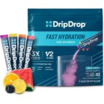 DripDrop Hydration - Bold Variety Pack - Electrolyte Drink Mix Single Serve Hydration Powder Packets - Watermelon, Berry, Lemon, Orange | Non-GMO, Gluten Free, Vegan | 32 Sticks