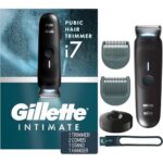 Gillette i7 Intimate Men’s Premium Pubic Hair Trimmer, Waterproof LED Body Hair Trimmer for Men, Manscaping Body Groomer