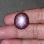 32.90cts Natural Untreated Red RUBY Gemstone 6Ray Star Oval Shape 19.5*17mm