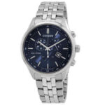 Citizen Eco-Drive Chronograph Blue Dial Men's Watch AT2140-55L