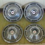 1966 Chevrolet Hub Caps 14" Set of 4 Chevy Hubcaps 66