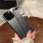 حالة هاتف شفافة رقيقة جدًا ومقاومة للصدمات متوافقة مع iPhone 15 Pro Max / 16 Pro Max / 16 Pro / 14 Pro Max / 14 Pro / 13 Pro Max / iPhone 16