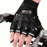 أكفان نصف أصابع للخارج للرجال والنساء وأقفال مانعة للانزلاق وحماية من الشمس للدراجات النارية ورياضة الدراجات ومعدات اللياقة البدنية وهدية مثالية للمهرجانات، الربيع/الخريف