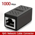 موصل RJ45 ، محول إطالة كابل إيثرنت، متوافق مع كابلات إيثرنت Cat7 / Cat6 / Cat5e / Cat5، للكمبيوتر والراوتر والموديم