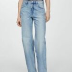 Orta bel düz kesim jean