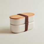 Magou 500ml Ahşap Kapaklı Lunch Box 2'li