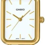 كاسيو ساعة للنساء - LTP-V009D-1EUDF بمينا ابيض