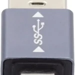 NFHK USB 3.1 Type C Male OTG to USB3.0 Type A Male Data 10Gbps Charge Adapter for Laptop Phone