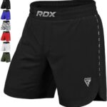 ار دي اكس شورتات فنون القتال المختلطة للتدريب والكيك بوكنج، سراويل لكمال الاجسام، قتال القفص، الملاكمة التايلاندية، المصارعة والرياضات القتالية، ملابس تمرين مع جيب داخلي ورباط لفنون الدفاع عن النفس