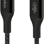 Belkin BoostCharge USB-C to USB-C Power Cable (1M, 3.3ft), Fast Charging Cable with 240W Power Delivery, USB-IF Certified, Compatible with MacBook Pro, Chromebook, Samsung Galaxy, iPad, & More - Black