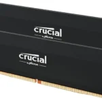 Crucial Pro DDR5 RAM 64GB Kit (2x32GB) 6400MHz CL40, Overclocking Desktop Gaming Memory, Intel XMP 3.0 & AMD Expo Compatible – Black CP2K32G64C40U5B