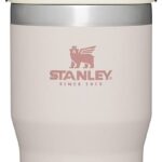 Stanley IceFlow Stainless Steel Tumbler with Straw - Vacuum Insulated Water Bottle for Home, Office or Car Reusable Cup Leak Resistant Flip Cold 12 Hours Iced 2 Days (Rose Quartz)