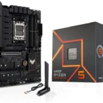 MICRO CENTER AMD Ryzen 5 7600X CPU Processor with ASUS TUF Gaming B650-E WiFi AM5 ATX Motherboard