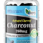 America Medic & Science Charconut 260mg (200 Capsules) | Activated Charcoal Supplement for Men & Women | Made with Coconut Husk | Promotes Better Stomach and Digestive Health | Gas & Bloating Relief