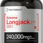Horbäach - Longjack Tongkat Ali | 240,000 mg (200:1 Potent Extract) | 120 Capsules | Extreme Male Performance Supplement | Super Concentrated Herbal Extract Formula | Non-GMO & Gluten Free Pills