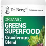 Dr. Berg's Greens Superfood Cruciferous Vegetable Tablets - Vegetable Supplements for Adults w/ 11 Phytonutrient Super Greens Tablets - Energy, Immune System & Liver Veggie Tablets - 90 Tablets