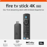 Like-New Amazon Fire TV Stick 4K Max streaming device (newest model) with AI-powered Fire TV Search, supports Wi-Fi 6E, free & live TV without cable or satellite