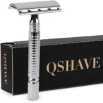 Qshave - Men or Women Short Handle Classic Double Edge Lighter Travel Safety Shaving Razor, 1 Pc