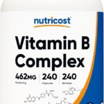 Nutricost Vitamin B Complex 462mg, 240 Capsules - with Vitamin C - Energy Complex