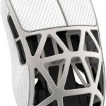 ATTACK SHARK R2PRO 45g Superlight Magnesium Alloy Mouse, PixArt PAW3950 Sensor, 42000DPI, 8000Hz Wireless Polling Rate, 2.4G/BT/Wired Gaming Mouse, Griptape, Coiled Cable for PC/Mac, Creamy