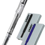Lamy Vista Fountain Pen With Cartridges Transparent Medium Tip Transparent