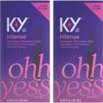 K-Y Intense Pleasure Gel Lubricant, 0.34 oz. (Pack of 2)