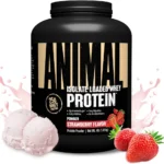 Animal Whey Isolate Protein Powder - Loaded for Pre & Post Workout Muscle Builder and Recovery with Digestive Enzymes for Men & Women - 25g Protein, Great Taste, Low Sugar - Strawberry 4 lbs