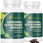 Liposomal Glutathione 2000 MG, 10x Better Absorption, Glutathione Supplement with Hyaluronic Acid + Collagen Peptide + Resveratrol, Powerful Antioxidant, Health Aging, Immune Health, 120 Count
