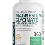 Bronson Magnesium Glycinate 200 MG per Serving Chelated for High Absorption, Gentle On Stomach, Non-GMO, 360 Vegetarian Capsules