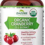Zazzee USDA Organic Cranberry 25:1 Extract, 12,500 mg Strength, 100 Vegan Capsules, Over 3 Month Supply, Standardized, Concentrated 25X Extract, 100% Vegetarian, Certified Organic, Non-GMO All-Natural