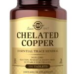 Solgar Chelated Copper, 100 Tablets - Essential for Collagen Formation - Highly Bioavailable Form - Supports Connective Tissue - Non-GMO, Vegan, Gluten Free, Dairy Free, Kosher - 100 Servings