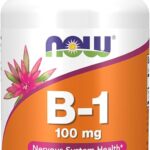 NOW Foods Supplements, Vitamin B-1 100 mg, Energy Production*, Nervous System Health*, 100 Tablets