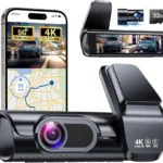 K600 4k Dash Cam Front and Rear, 3.59" IPS Screen, Built-in GPS 5G WiFi Dash Camera for Cars with App, UHD 2160P Night Vision Free 32G SD Card, 170° Wide Angle, HDR, 24H Parking Mode