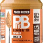 PBfit Peanut Butter Spread, 10g Plant Based Protein per Serving, Keto and Vegan Nut Butter, No Palm Oil, No Artificial Sweeteners or Preservatives, 16 oz