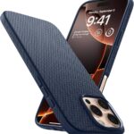 سبايجن حافظة ليكويد اير مصممة لموبايل ايفون 16 برو ماكس (2024) - ازرق كحلي