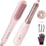 Wavytalk Pro Steam Hair Straightener Brush, Steamline Pro 3 in 1 Straightening Brush with Steam, Brush and Straightener, Steam Reduces Damage, Nourishes Hair, and Expedites Straightening