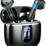 Wireless Earbuds, Bluetooth 5.4 Headphones in Ear buds, HiFi Stereo Wireless Earphones with 4 ENC Noise Cancelling Mics, 40H Wireless Headphones with IP7 Waterproof, LED Display USB C, Mini Ultralight