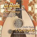 Labella OU80AB Oud Strings 12- String Set Arabic FF Tuning Black Nylon Silver Plated Wound 22-33