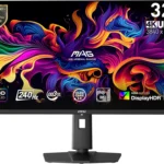 MSI MAG 321UPX QD-OLED, 32" 4K UHD Quantum Dot OLED Gaming Monitor, 3840 x 2160, 0.03ms, 240Hz, True Black HDR 400, 15W USB Type C, HDMI, DP Port