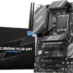 MSI B760 Gaming Plus WiFi Gaming Motherboard (Supports 12th/13th/14th Gen Intel Processors, LGA 1700, DDR5, PCIe 4.0, M.2, 2.5Gbps LAN, USB 3.2 Gen2, HDMI/DP, Wi-Fi 6E, Bluetooth 5.3, ATX)