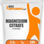 BulkSupplements.com Magnesium Citrate Powder, Trace Minerals Supplement, 1kg - 2.2 lbs
