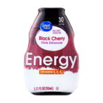 Great Value Energy Black Cherry Drink Enhancer, 3.11 fl oz Bottle