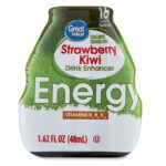 Great Value Energy Strawberry Kiwi Liquid Drink Enhancer, 1.62 fl oz