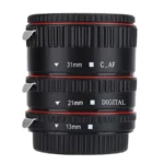 Plastic Auto Focus AF Macro Extension Tube Ring Set 13mm 21mm 31mm for Canon EF Mount Cameras for Close-up Shot Accessories